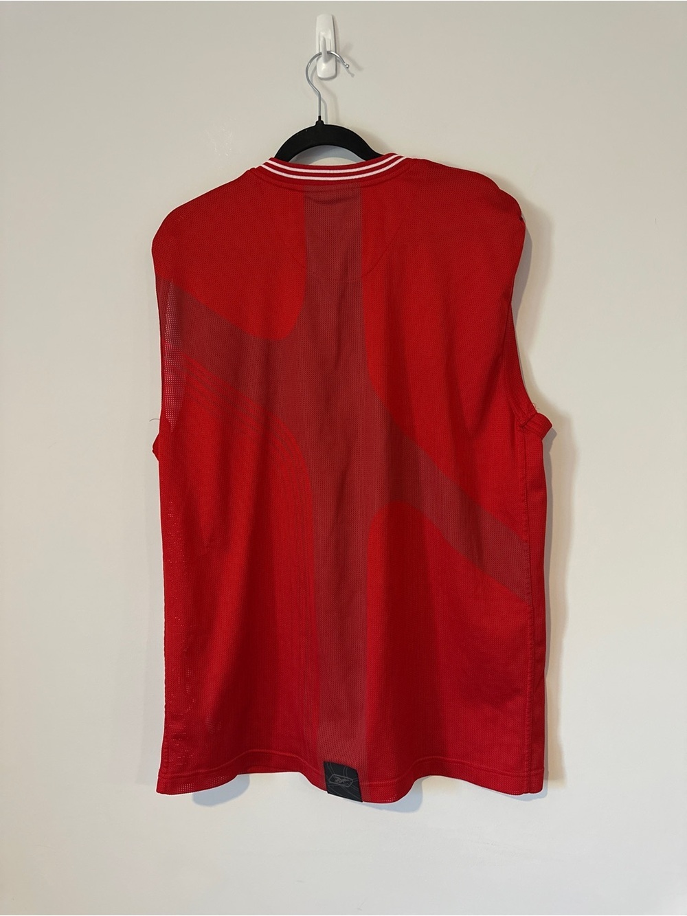 Vintage Reebok Red Sweater Vest | Size Large | Sporty V-Neck Knit - Picture 7 of 14